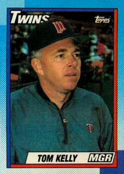 #429 Tom Kelly - Minnesota Twins - 1990 Topps Baseball