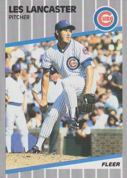#429 Les Lancaster - Chicago Cubs - 1989 Fleer Baseball