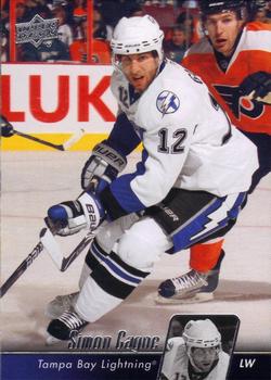 #429 Simon Gagne - Tampa Bay Lightning - 2010-11 Upper Deck Hockey
