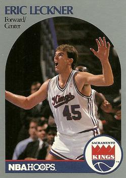 #429 Eric Leckner - Sacramento Kings - 1990-91 Hoops Basketball