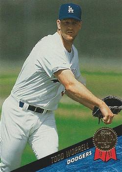 #429 Todd Worrell - Los Angeles Dodgers - 1993 Leaf Baseball