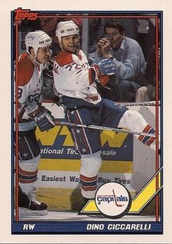 #429 Dino Ciccarelli - Washington Capitals - 1991-92 Topps Hockey