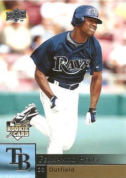 #429 Fernando Perez - Tampa Bay Rays - 2009 Upper Deck Baseball