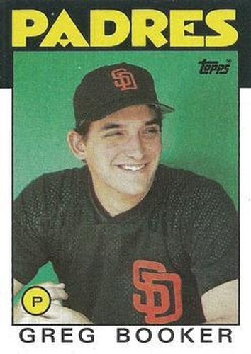 #429 Greg Booker - San Diego Padres - 1986 Topps Baseball