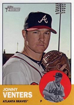 #429 Jonny Venters - Atlanta Braves - 2012 Topps Heritage Baseball