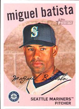 #429 Miguel Batista - Seattle Mariners - 2008 Topps Heritage Baseball