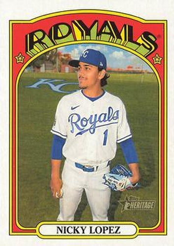 #429 Nicky Lopez - Kansas City Royals - 2021 Topps Heritage Baseball