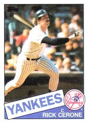 #429 Rick Cerone - New York Yankees - 1985 Topps Baseball