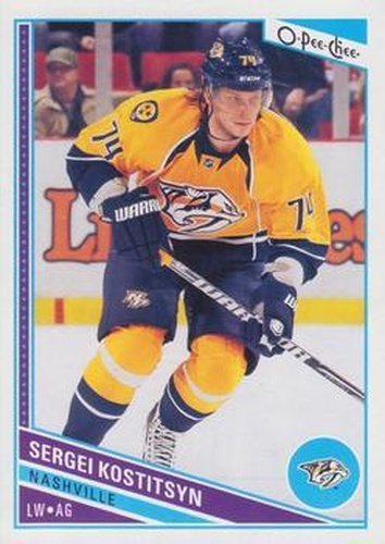 #429 Sergei Kostitsyn - Nashville Predators - 2013-14 O-Pee-Chee Hockey