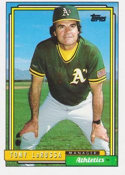 #429 Tony LaRussa - Oakland Athletics - 1992 Topps Baseball