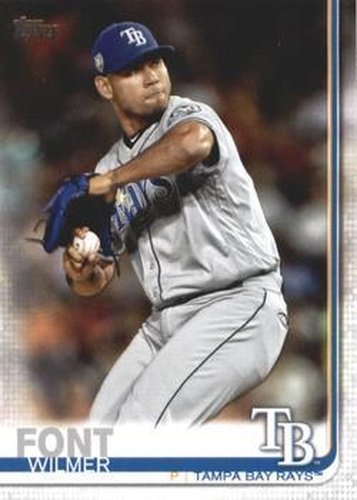 #429 Wilmer Font - Tampa Bay Rays - 2019 Topps Baseball