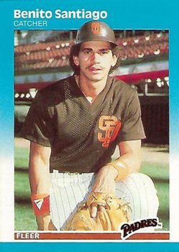 #429 Benito Santiago - San Diego Padres - 1987 Fleer Baseball