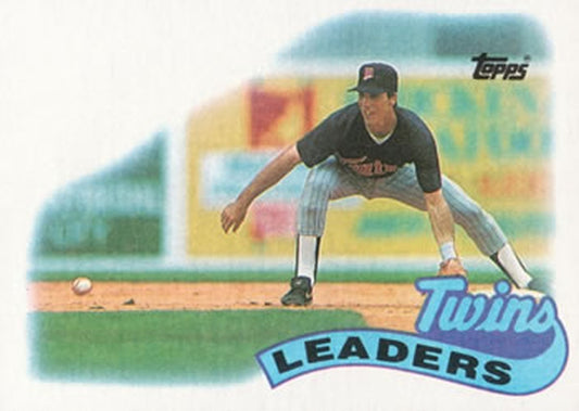 #429 Twins Leaders - Minnesota Twins - 1989 Topps Baseball