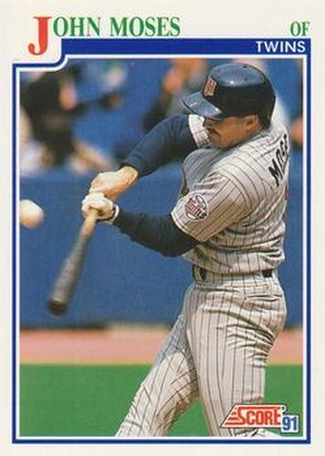 #429 John Moses - Minnesota Twins - 1991 Score Baseball