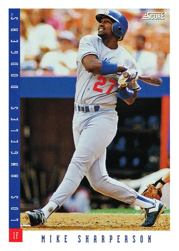 #429 Mike Sharperson - Los Angeles Dodgers - 1993 Score Baseball