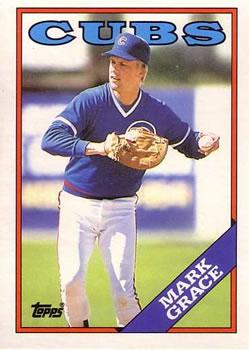 #42T Mark Grace - Chicago Cubs - 1988 Topps Traded Baseball