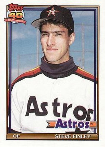 #42T Steve Finley - Houston Astros - 1991 Topps Traded Baseball