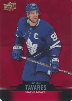 #DC-42 John Tavares - Toronto Maple Leafs - 2020-21 Upper Deck Tim Hortons Hockey - Red Die Cut