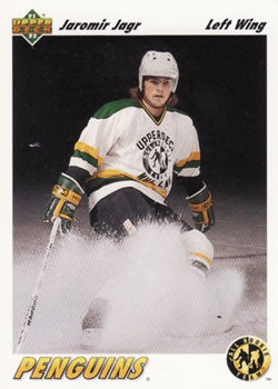 #42 Jaromir Jagr - Pittsburgh Penguins - 1991-92 Upper Deck Hockey