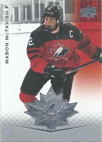 #42 Mason McTavish - Canada - 2021-22 Upper Deck Team Canada Juniors Hockey