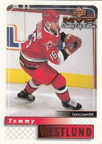 #42 Tommy Westlund - Carolina Hurricanes - 1999-00 Upper Deck MVP Stanley Cup Edition Hockey