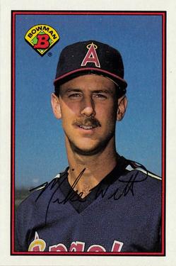 #42 Mike Witt - California Angels - 1989 Bowman Baseball