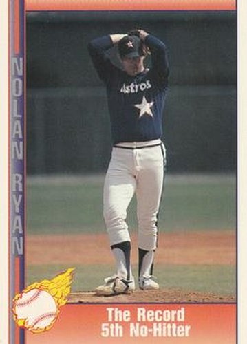 #42 The Record 5th No-Hitter - Houston Astros - 1991 Pacific Nolan Ryan Texas Express I Baseball