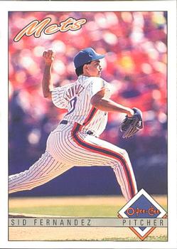 #42 Sid Fernandez - New York Mets - 1993 O-Pee-Chee Baseball