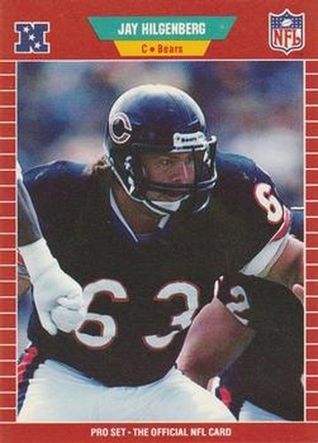 #42 Jay Hilgenberg - Chicago Bears - 1989 Pro Set Football