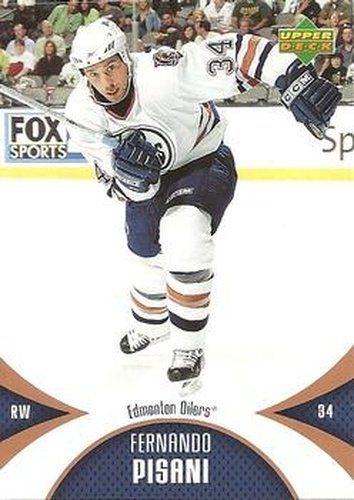 #42 Fernando Pisani - Edmonton Oilers - 2006-07 Upper Deck Mini Jersey Hockey