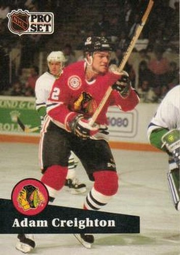 #42 Adam Creighton - 1991-92 Pro Set Hockey