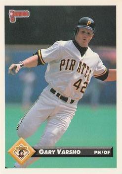 #42 Gary Varsho - Pittsburgh Pirates - 1993 Donruss Baseball