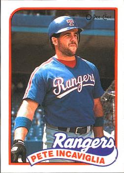 #42 Pete Incaviglia - Texas Rangers - 1989 O-Pee-Chee Baseball