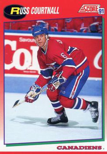 #42 Russ Courtnall - Montreal Canadiens - 1991-92 Score Canadian Hockey