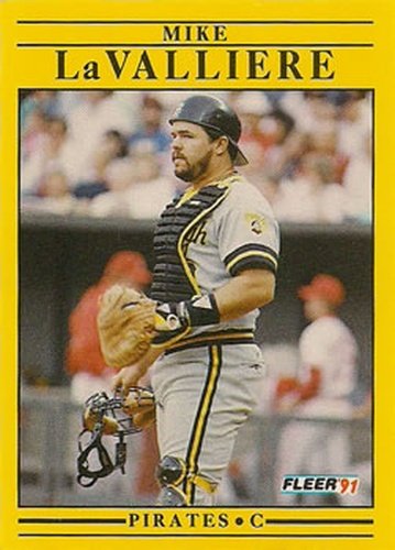 #42 Mike LaValliere - Pittsburgh Pirates - 1991 Fleer Baseball