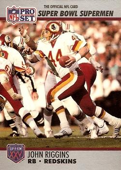 #42 John Riggins - Washington Redskins - 1990-91 Pro Set Super Bowl XXV Silver Anniversary Football