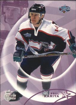 #42 Paul Kariya - Anaheim Mighty Ducks - 2002-03 Be a Player All-Star Edition Hockey