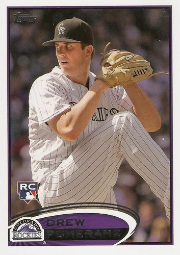 #42 Drew Pomeranz - Colorado Rockies - 2012 Topps Baseball
