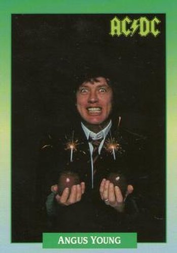 #42 Angus Young - 1991 Brockum Rock Cards