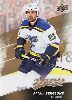 #42 Patrik Berglund - St. Louis Blues - 2017-18 Upper Deck MVP Hockey
