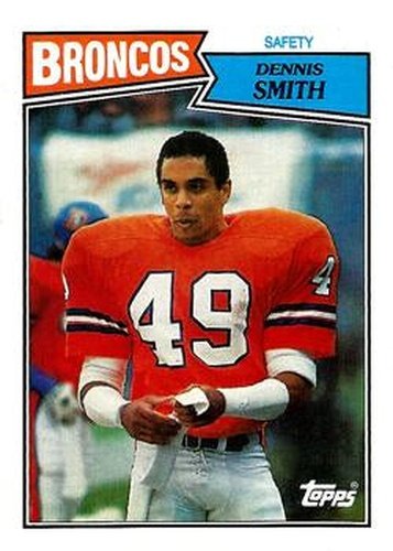 #42 Dennis Smith - Denver Broncos - 1987 Topps Football