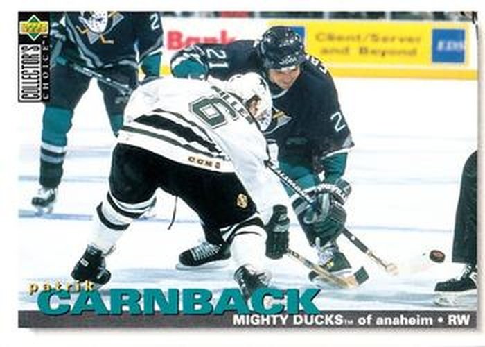 #42 Patrik Carnback - Anaheim Mighty Ducks - 1995-96 Collector's Choice Hockey