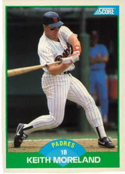 #42 Keith Moreland - San Diego Padres - 1989 Score Baseball