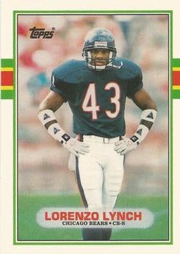 #42T Lorenzo Lynch - Chicago Bears - 1989 Topps Traded Football
