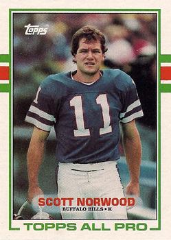 #42 Scott Norwood - Buffalo Bills - 1989 Topps Football