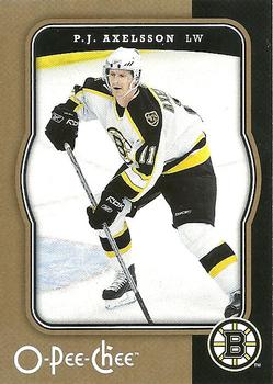 #42 P.J. Axelsson - Boston Bruins - 2007-08 O-Pee-Chee Hockey