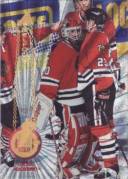 #42 Ed Belfour - Chicago Blackhawks - 1994-95 Pinnacle Hockey - Rink Collection
