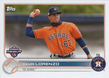 #PD-42 Dauri Lorenzo - FCL Astros - 2022 Topps Pro Debut Baseball