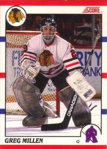 #42 Greg Millen - Chicago Blackhawks - 1990-91 Score Canadian Hockey