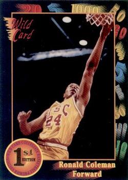 #42 Ronnie Coleman - USC Trojans - 1991-92 Wild Card Basketball
